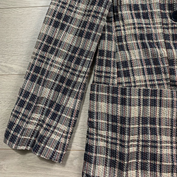 Zara Plaid Double Breasted Blazer - Picture 5 of 11